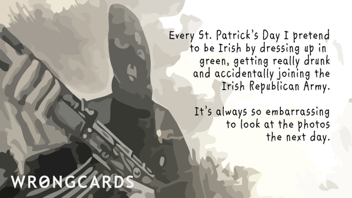 St Patricks's Day Ecard with the text: 