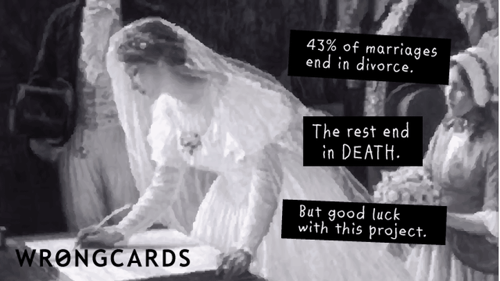 Weddings, Engagements, and Other Mistakes Ecard with the text: 