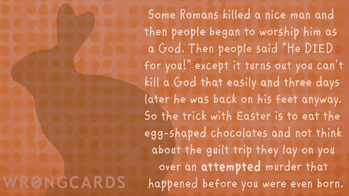 Easter Greetings Ecard with the text: 